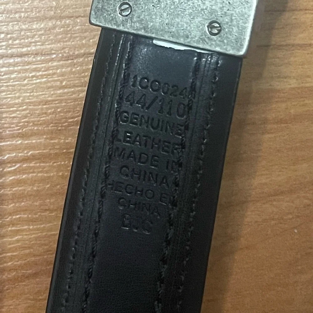 Columbia Men's Genuine Leather Belt, Black, Size XL 44/110